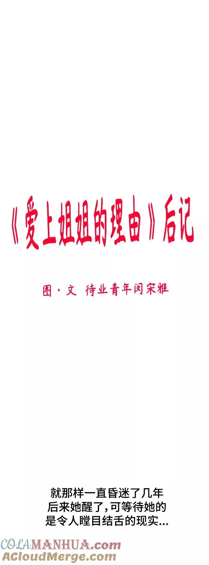 《爱上姐姐的理由》后记图3