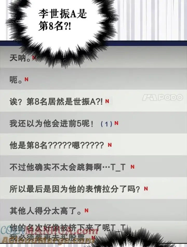 漫画《不出道就完蛋了》24.公开名次第79张图