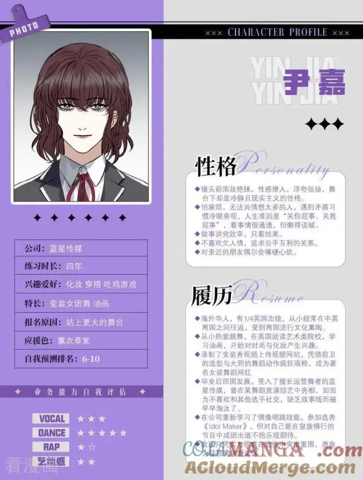 漫画《C位成神3》番外 角色设定第17张图