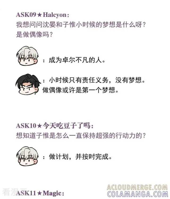 漫画《C位成神3》番外4： 粉丝问答第8张图