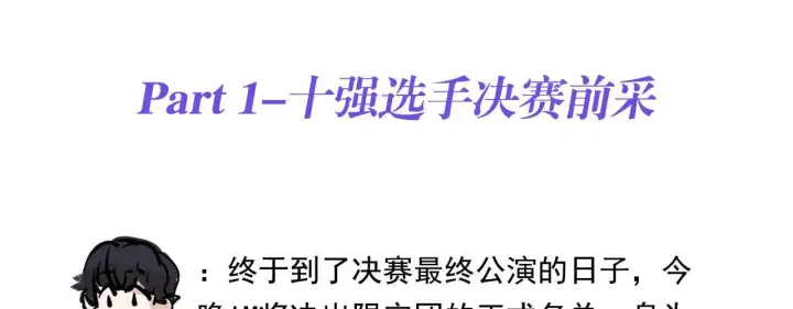 《C位成神3》番外10 决赛前采图2