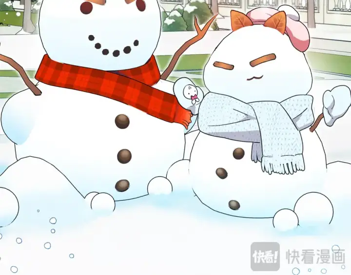 《反派少女被爱意围绕》第109话 堆雪人图139
