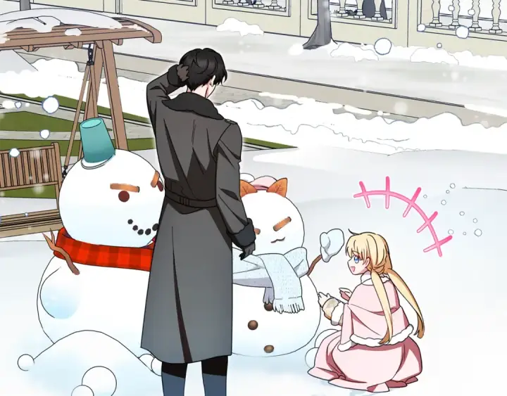 《反派少女被爱意围绕》第109话 堆雪人图142