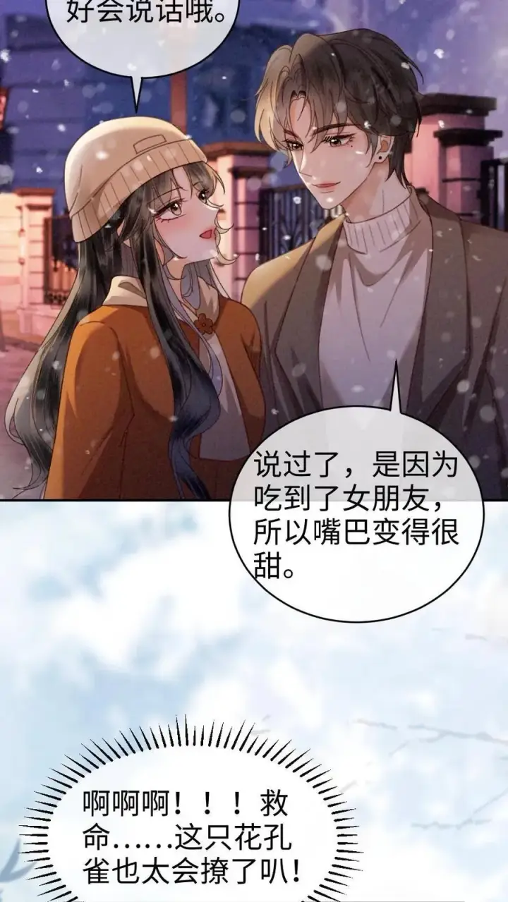 《明撩！暗诱！和顶流影帝恋综撒糖》第333话 初雪图12
