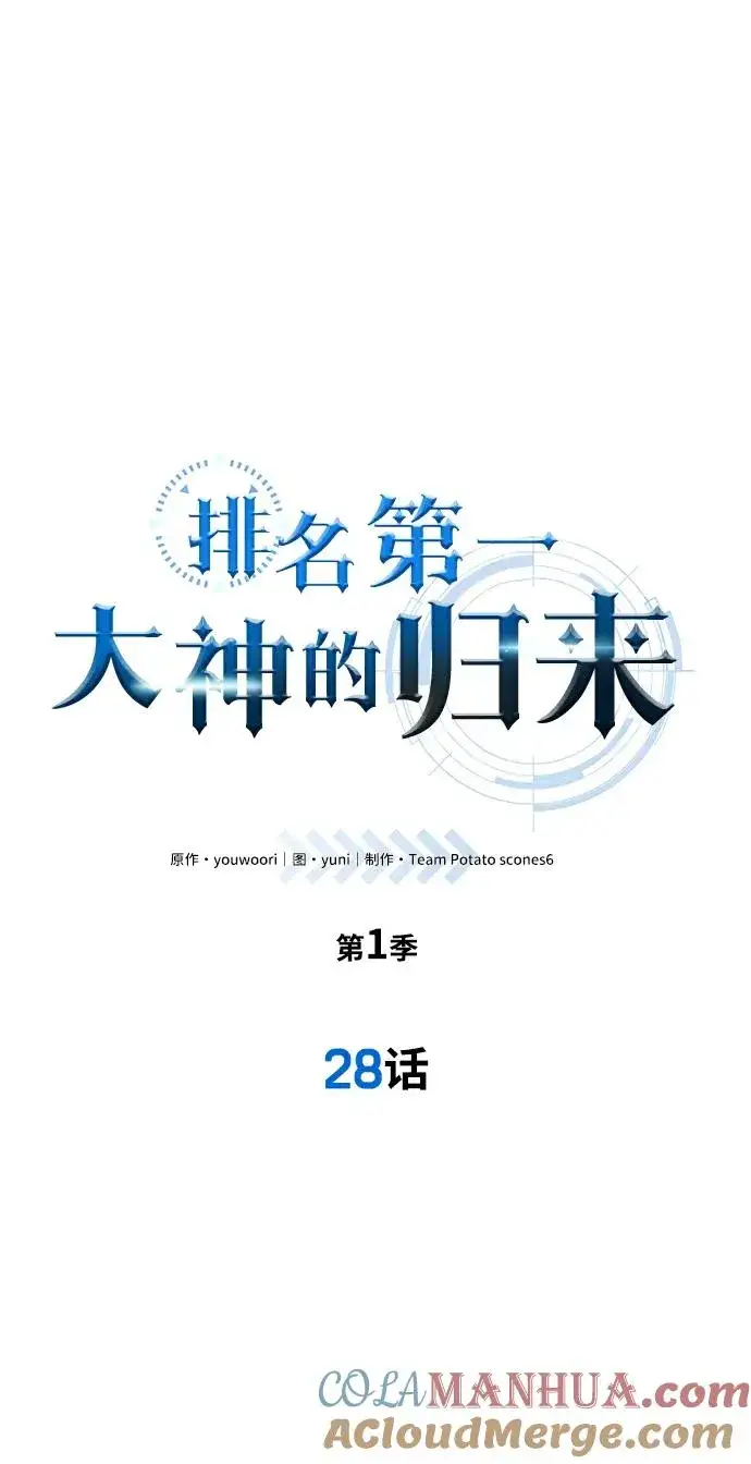 《排名第一大神的归来》第28话图19