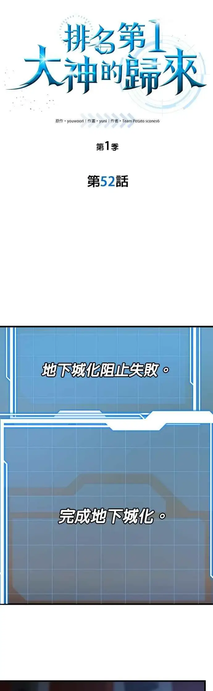 《排名第一大神的归来》第52话图2