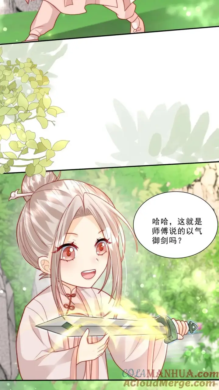 漫画《团宠萌宝：四岁小师傅下山了》第300话 以气御剑第17张图