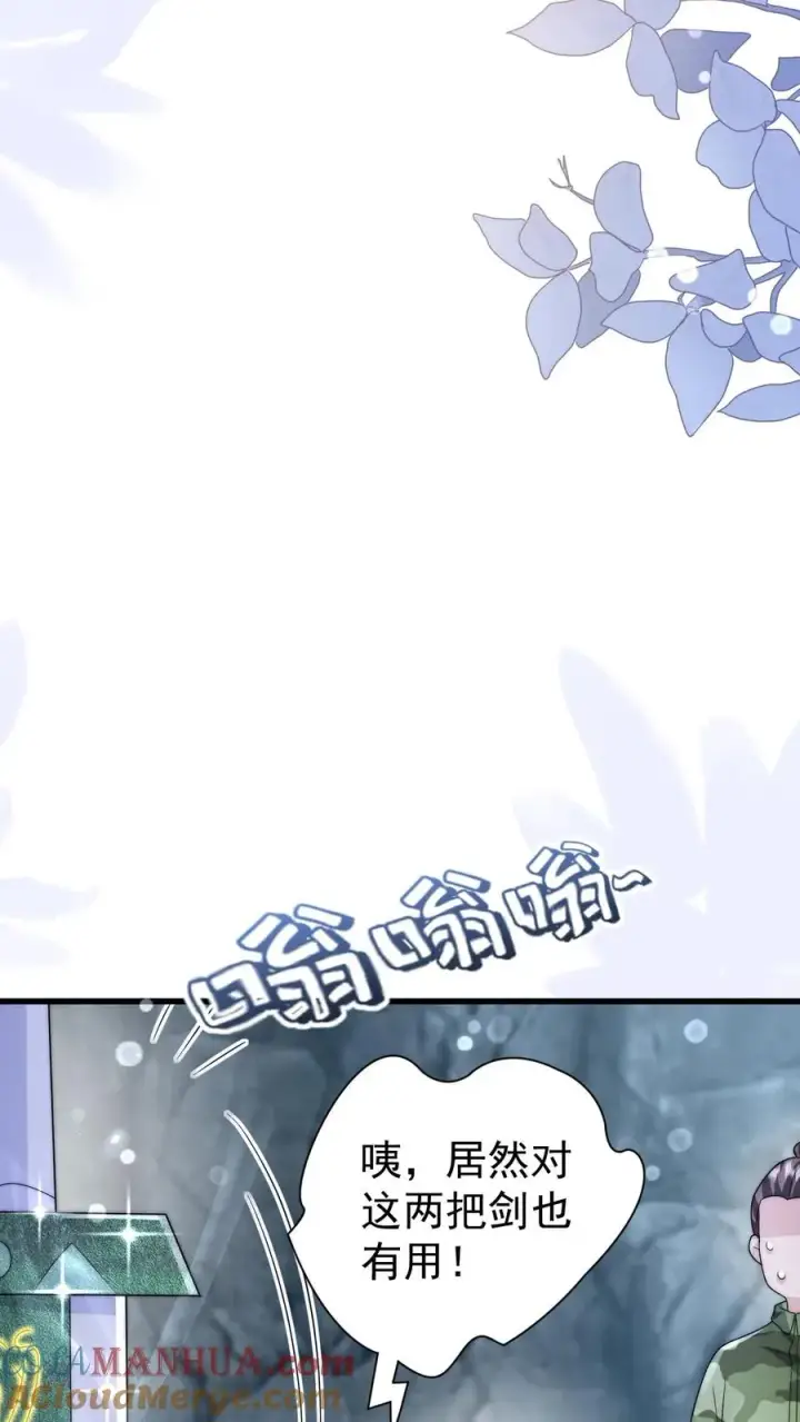 漫画《团宠萌宝：四岁小师傅下山了》第303话 两把剑的柔情蜜意第28张图