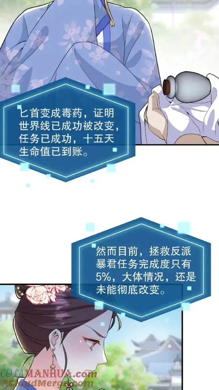 《我穿回暴君小时候打翻他奶瓶》第37话 臣妾正在思考人生图13