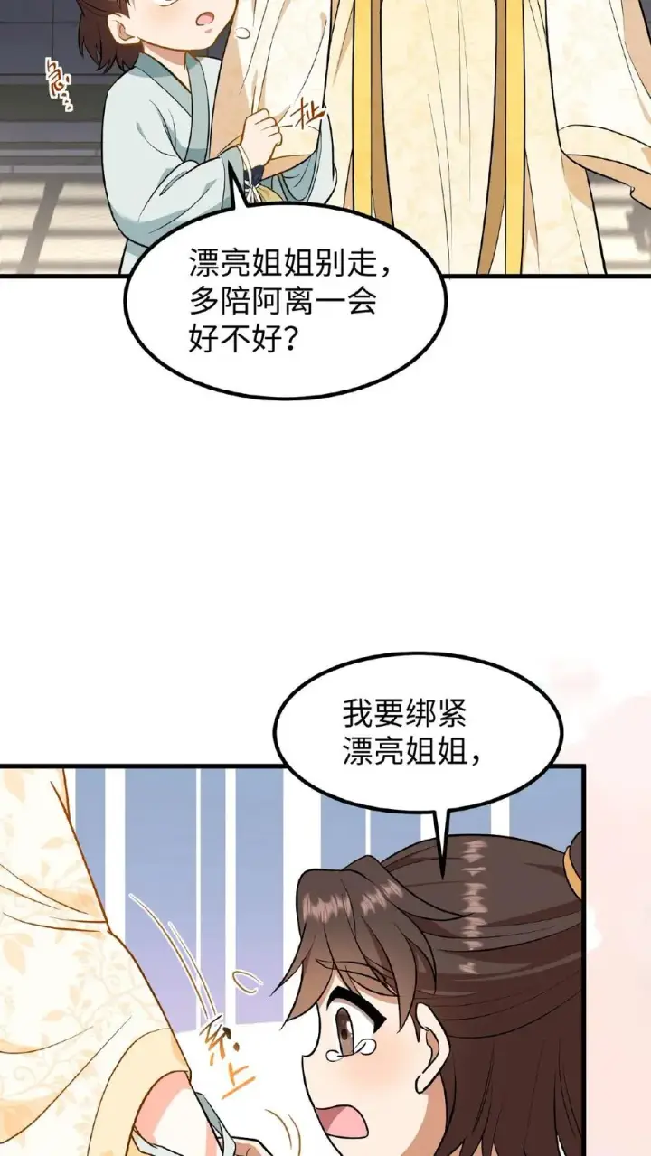 漫画《我穿回暴君小时候打翻他奶瓶》第85话 快点换衣服睡觉觉~第8张图