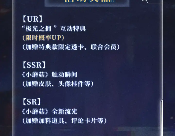 漫画《小蘑菇》极光之拥·年终返场：12月3日 全站票选返场卡池NO.1第9张图