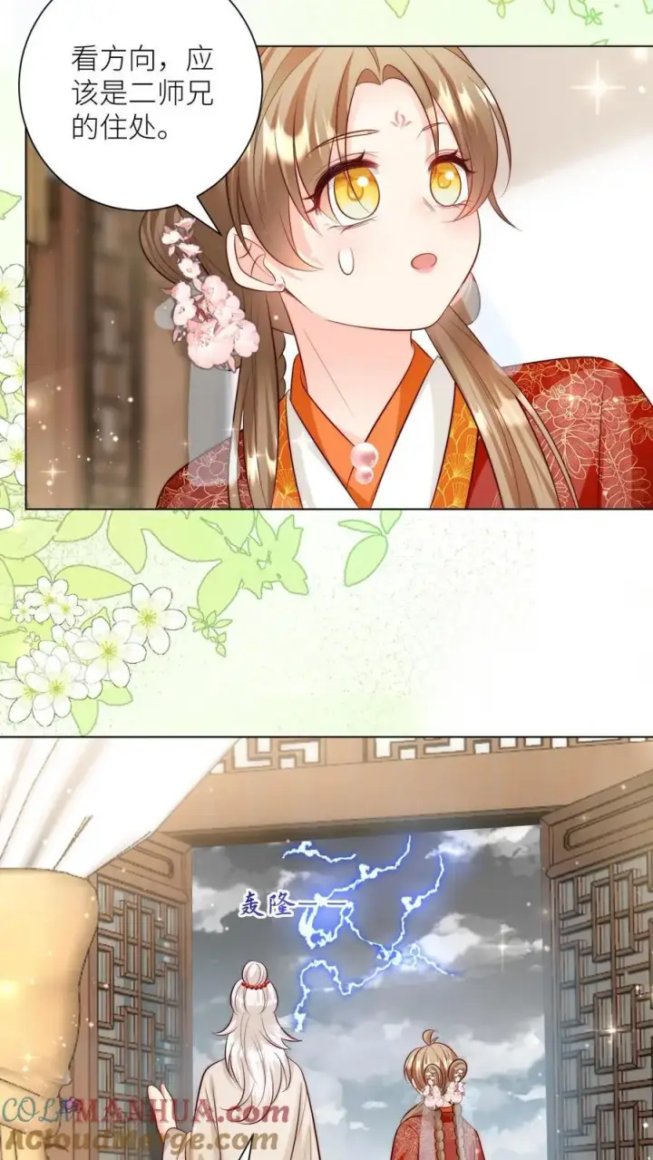 漫画《小师妹明明超强却过分沙雕》第160话 二师兄要挨雷劈了第9张图
